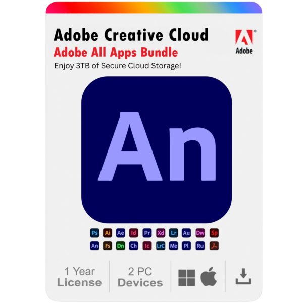 Adobe-Animate-2.png Adobe Animate 2025 1 Year Subscription For Windows And Mac 2PC
