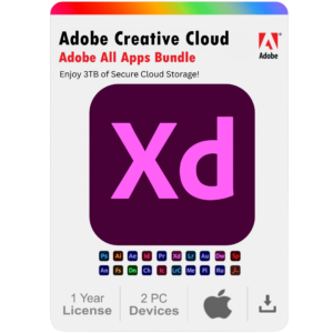 Adobe XD 2025 – 1 Year Subscription for Mac (2 Devices)