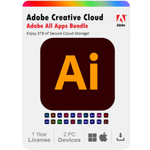 Adobe Illustrator 2025 1 Year Subscription For Windows And Mac 2PC