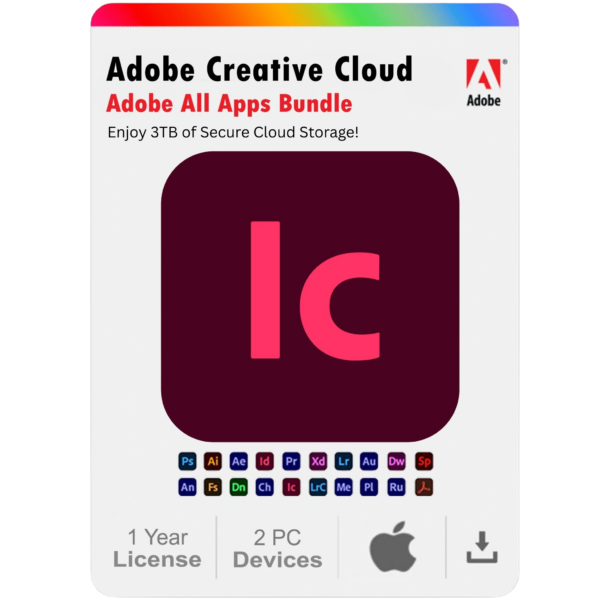 Adobe InCopy 2025 1-Year Subscription for Mac (2 Devices)