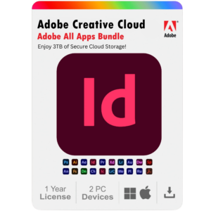 Adobe InDesign 2025 1 Year Subscription For Windows And Mac 2PC