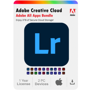 Adobe Lightroom 2025 1-Year Subscription for Mac (2 Devices)