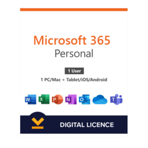 Microsoft 365 Personal | (PC/MAC/Tablet) – 1 Device – One Time Payment